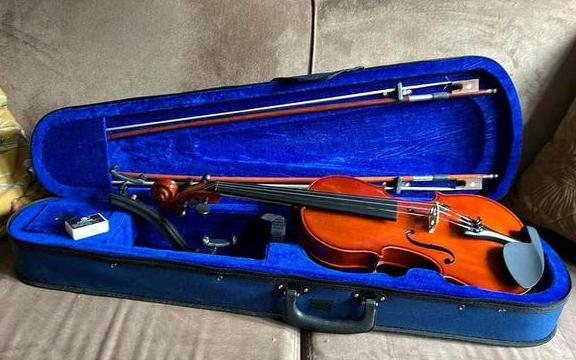 Beginnersviool 4/4 van het merk Leonardo, Ophalen of Verzenden, 4/4-viool, Met koffer, Viool
