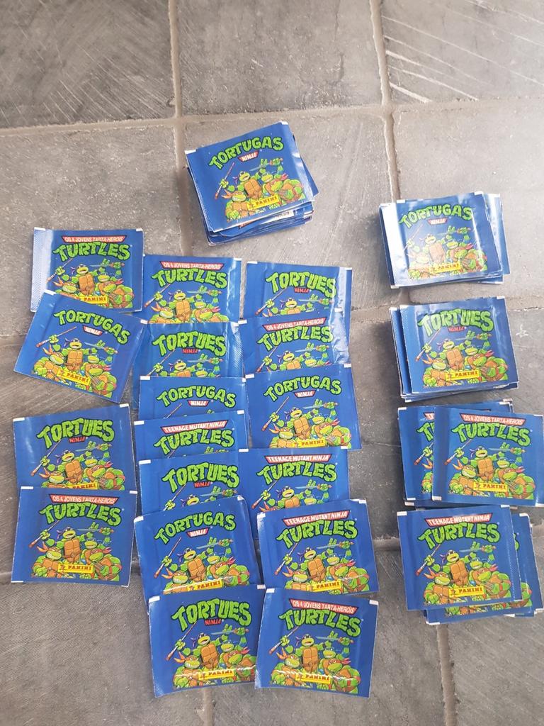 Tmnt panini stickers 1995 Turtles, Ophalen of Verzenden, Nieuw, Film, Tv of Omroep
