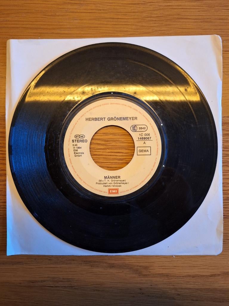 Herbert Grönemeyer - Männer (Vinyl Single), Cd's en Dvd's, Vinyl Singles, Gebruikt, Single, Pop, 7 inch, Ophalen of Verzenden