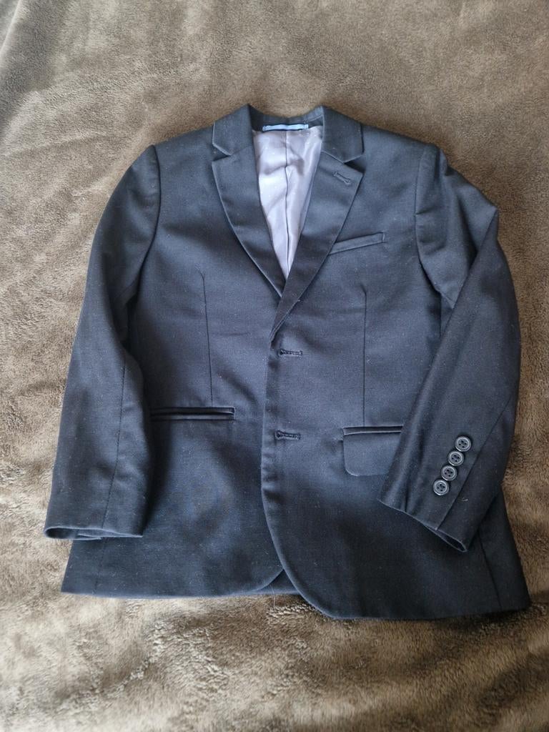 Jongens colbert zwart 116, Kinderen en Baby's, Kinderkleding | Maat 116, Ophalen of Verzenden, Zo goed als nieuw, Jongen, Jas