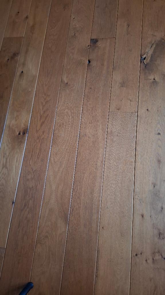 Massief eiken vloer, Ophalen, Gebruikt, Vloerdelen of -planken, 10 m² of meer