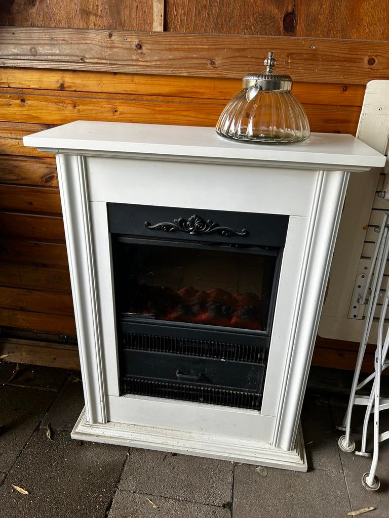 Sier openhaard., Ophalen of Verzenden, Gebruikt, Vrijstaande haard, Elektrische haard