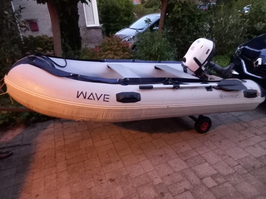 Yamaha 4pk met rubberboot, Ophalen, Zo goed als nieuw, Motor en Techniek, Motorboot