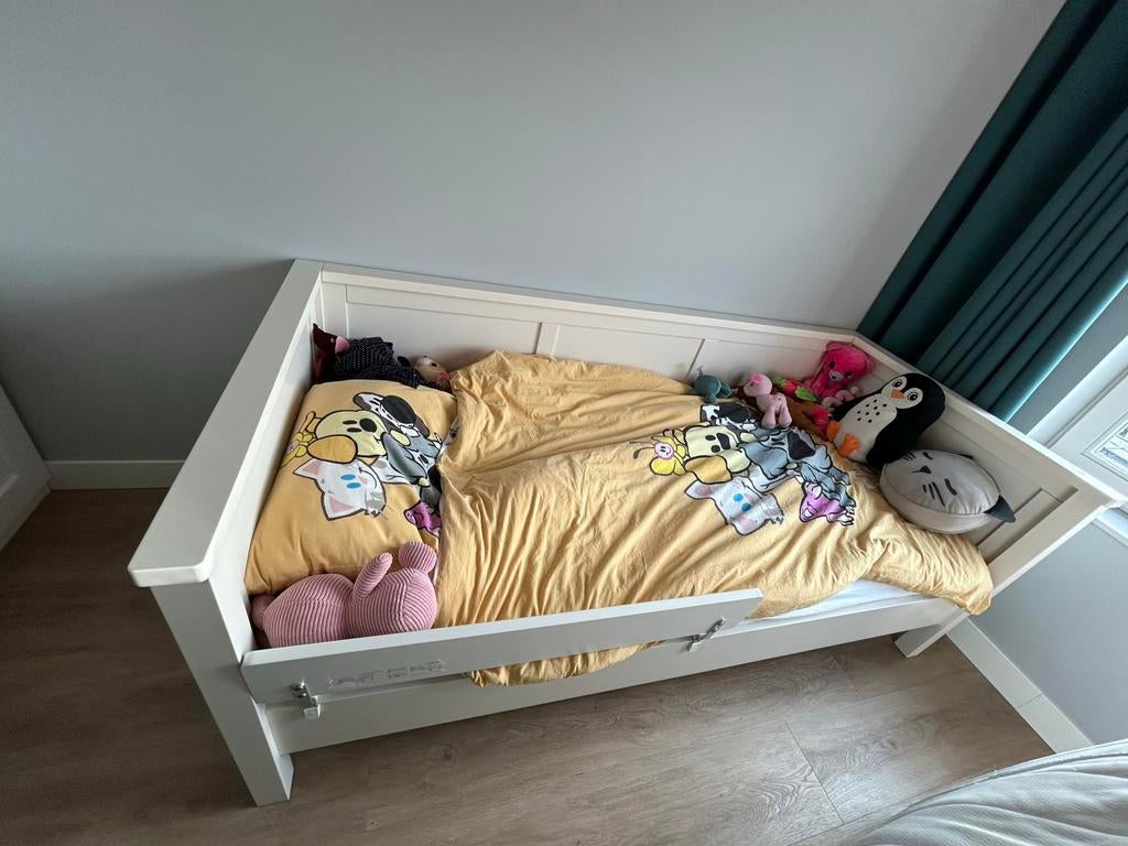 Kinderbed 90x200 met uitvalbeveiliging, Kinderen en Baby's, Kinderkamer | Bedden, Ophalen, 85 tot 100 cm, Gebruikt, Lattenbodem