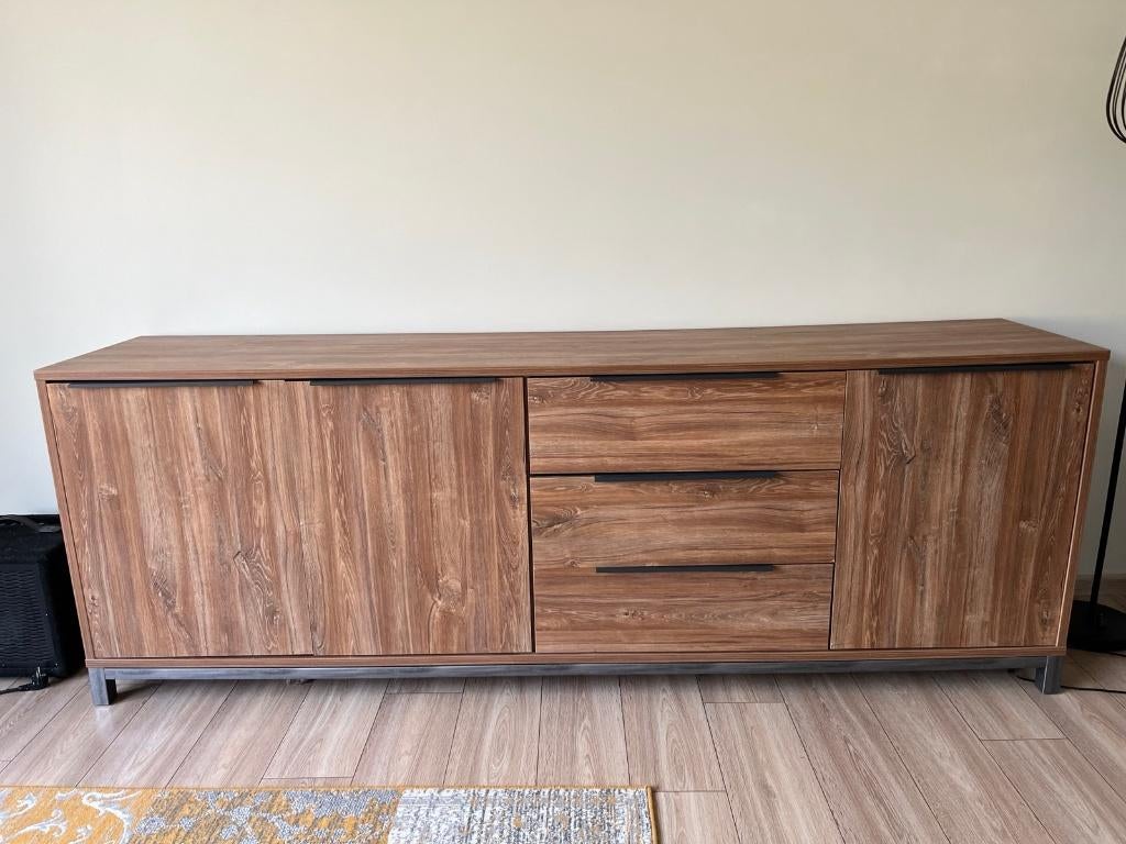 Dressoir (Matthias, Leen Bakker), Huis en Inrichting, Kasten | Dressoirs, Ophalen, Gebruikt, 25 tot 50 cm, 200 cm of meer