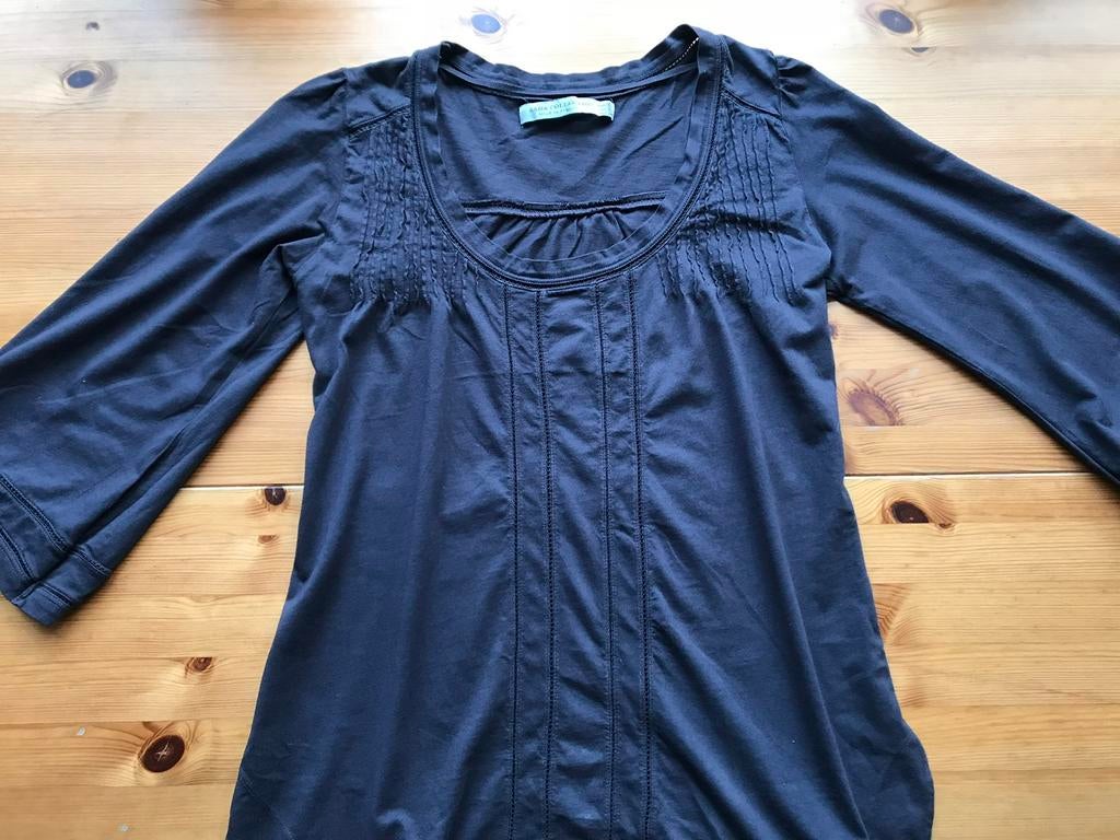Zara S bruin grijze top broderie details egf wijde mouw kant, Kleding | Dames, Tops, Bruin, Zara, Ophalen of Verzenden, Zo goed als nieuw