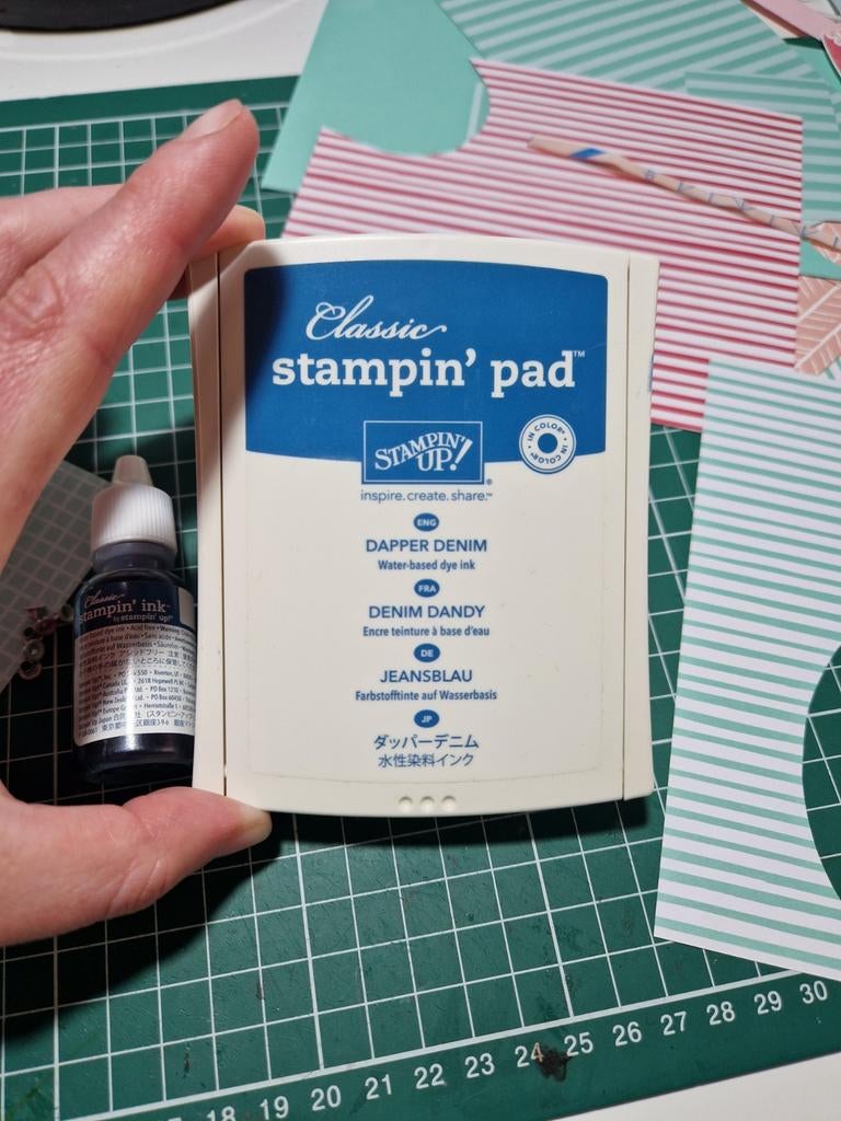 Stampin' Up! Dapper Denim inktpad en refill, Ophalen of Verzenden, Overige thema's, Overige typen