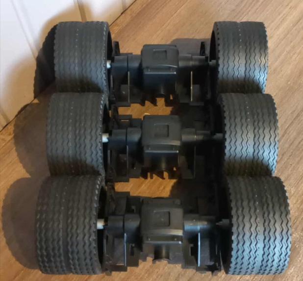 Bruder Achteras Dubbel-lucht 1123/01, Kinderen en Baby's, Speelgoed | Speelgoedvoertuigen, Ophalen of Verzenden, Zo goed als nieuw