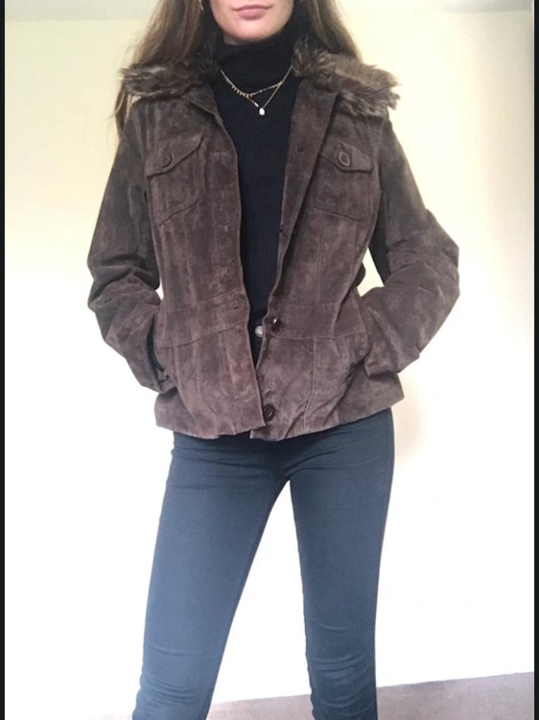 NIEUW Bruin suede jas zomer maat S / 36, Bruin, Nieuw, Ophalen of Verzenden, MS Mode