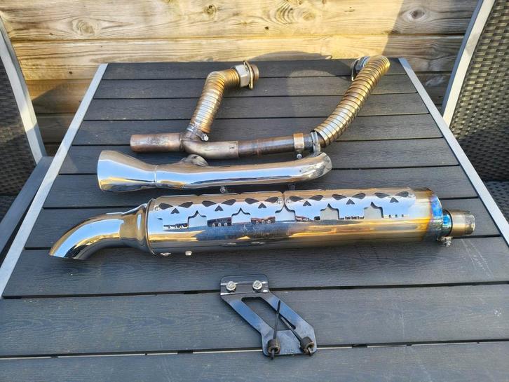 Harley Davidson Softail 2-1 uitlaat(Evo/Twin Cam, Motoren, Onderdelen | Harley-Davidson, Gebruikt, Ophalen of Verzenden