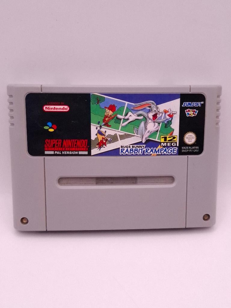 Bugs Bunny Rabbit Rampage Snes, Spelcomputers en Games, Games | Nintendo Super NES, Avontuur en Actie, 1 speler, Ophalen of Verzenden