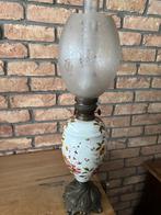 Antieke Vintage olielamp als tafel lamp, Ophalen