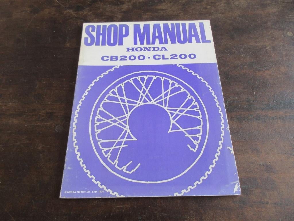 Honda CB200 CL200 werkplaatshandboek manual, Ophalen of Verzenden, Honda