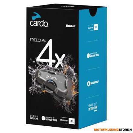 Cardo Communicatiesysteem Freecom 4X single, Zwart, Motoren, Ophalen of Verzenden, Nieuw met kaartje