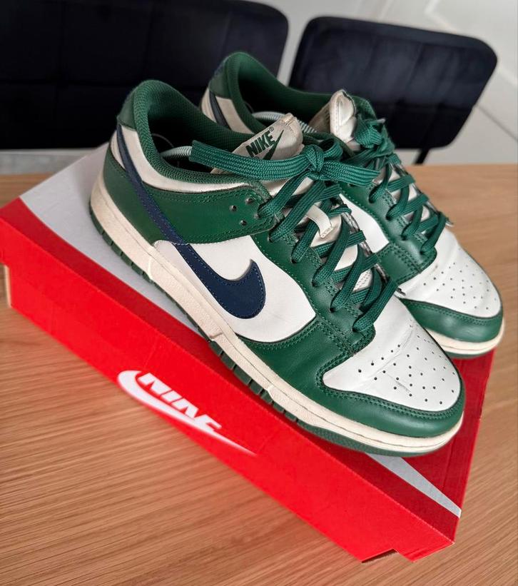 Nike Dunk Low Groen Wit, Kleding | Dames, Schoenen, Gedragen, Sneakers of Gympen, Groen, Ophalen of Verzenden