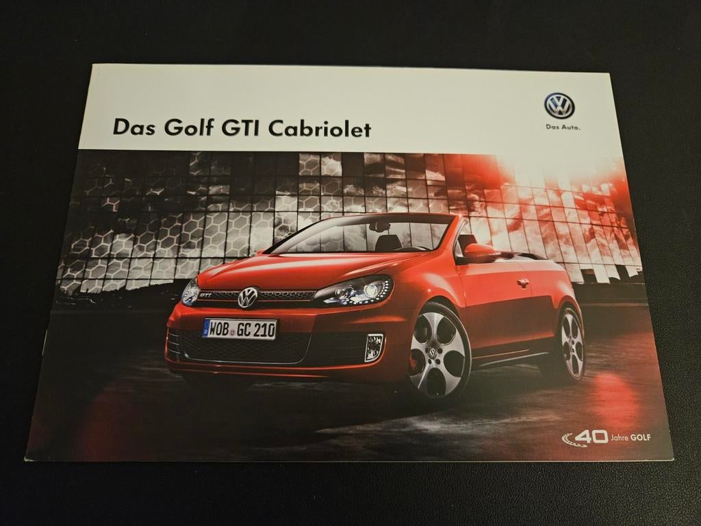 Brochure Volkswagen Golf GTi Cabriolet 2015, Boeken, Ophalen of Verzenden, Zo goed als nieuw, Volkswagen