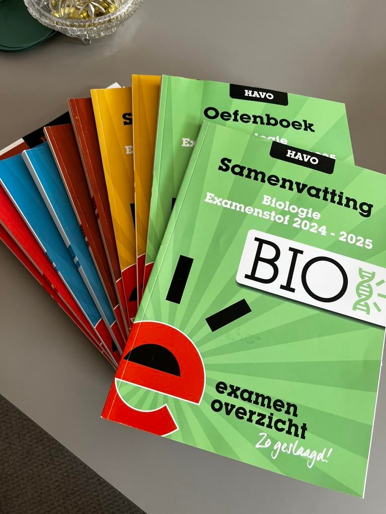 ExamenOverzicht HAVO Samenvatting & Oefenboek 2024-2025, Ophalen of Verzenden, Zo goed als nieuw, HAVO, Biologie
