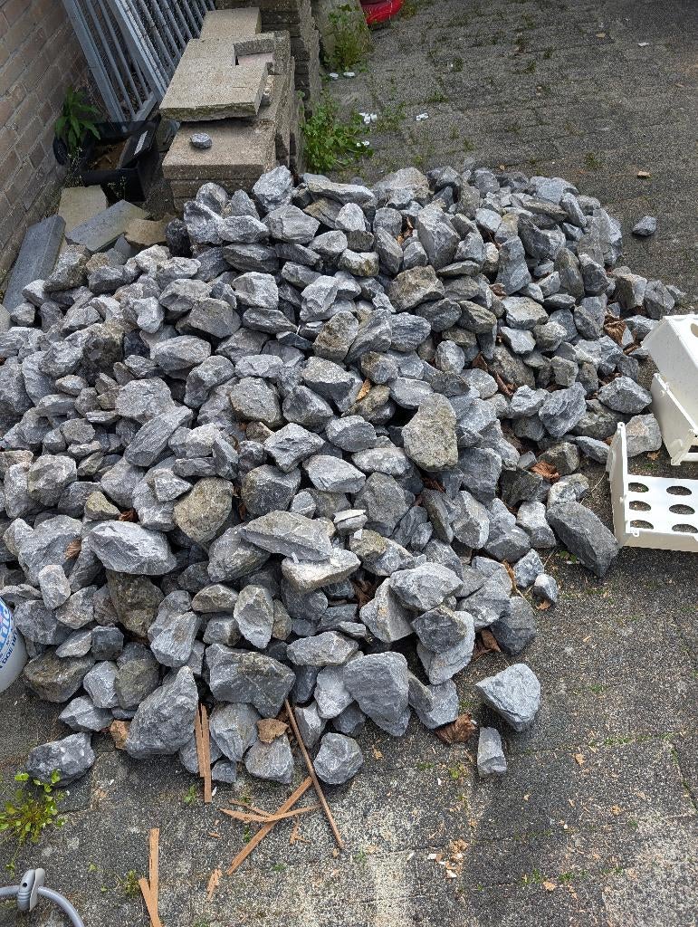 Sier keien gratis af te halen, Tuin en Terras, Ophalen, Gebruikt, Grijs, Kei