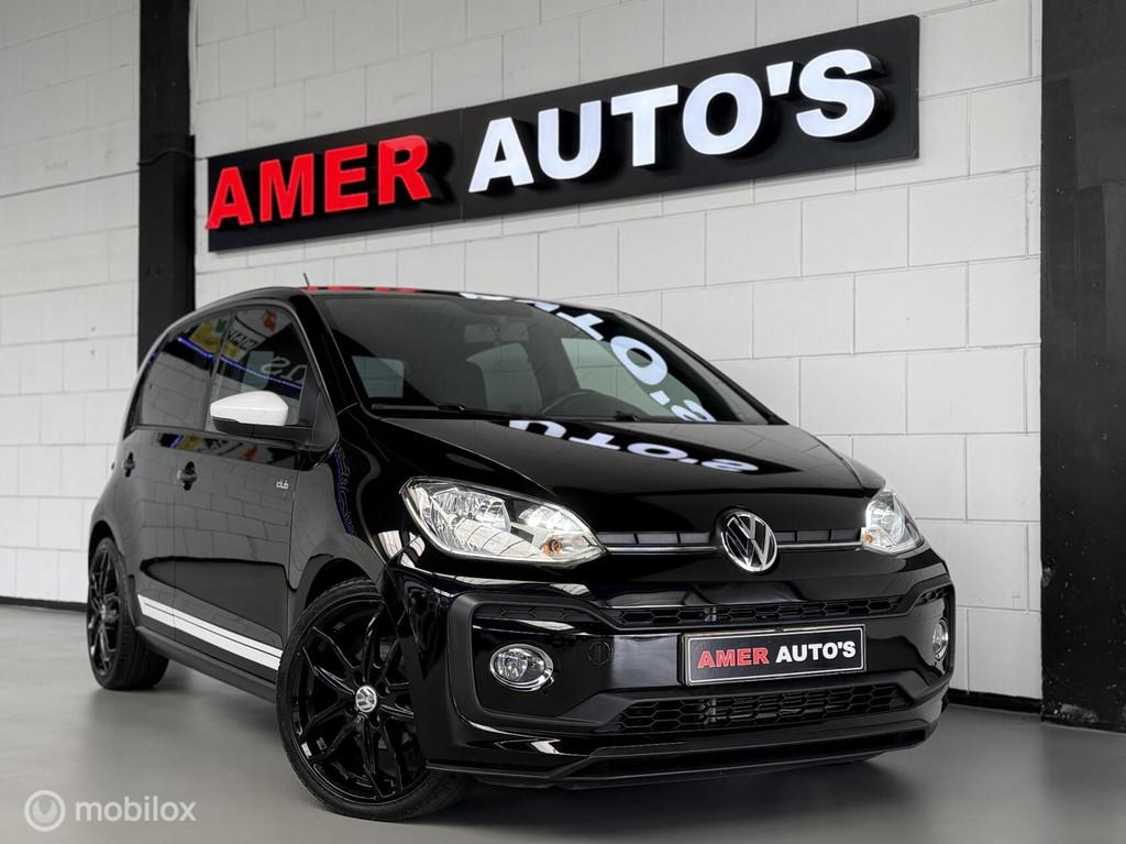 VW UP! High up!/75PK/Facelift/Led/Bluetooth/Black edition/!, Auto's, Volkswagen, Voorwielaandrijving, Stof, 4 stoelen, Handgeschakeld