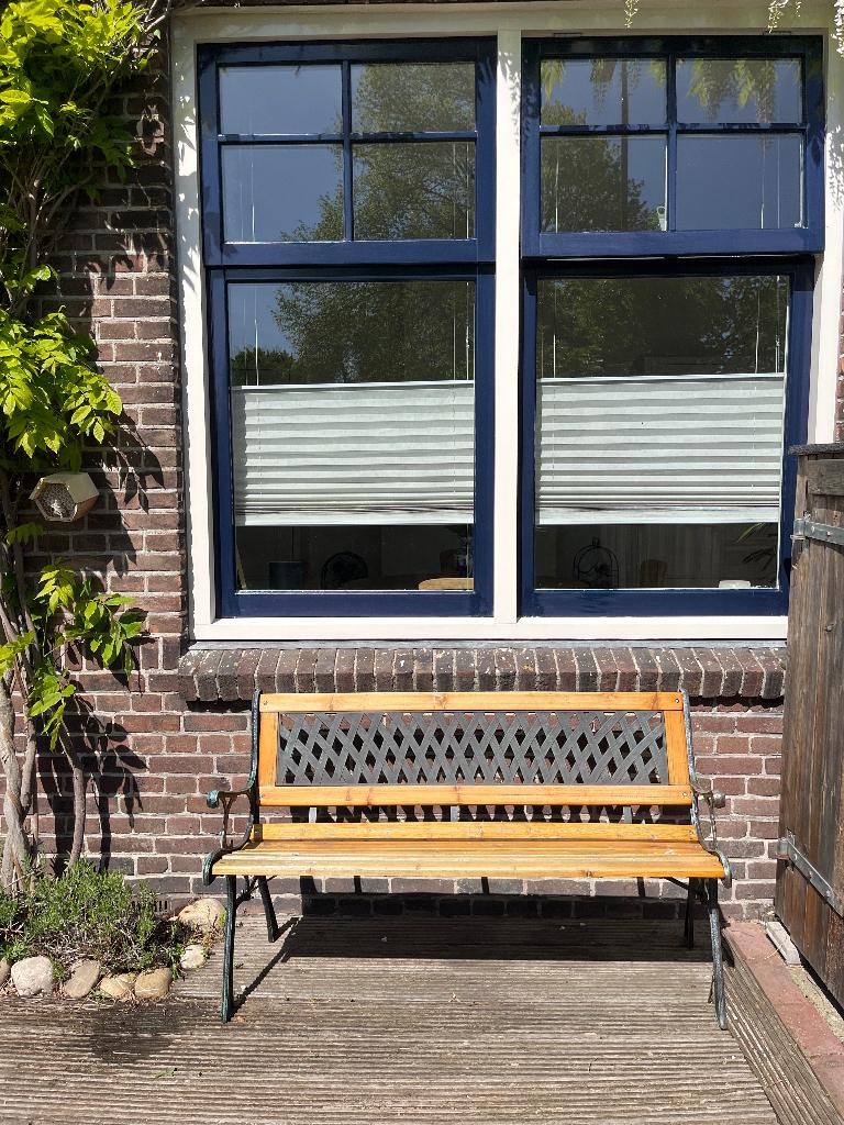 Houten parkbank, Ophalen, Gebruikt, Hout