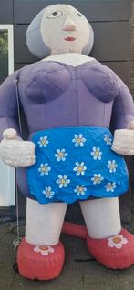 Set opblaaspoppen Abraham & Sarah inclusief blower, Ophalen of Verzenden, Gebruikt, Feestartikel, Abraham of Sarah