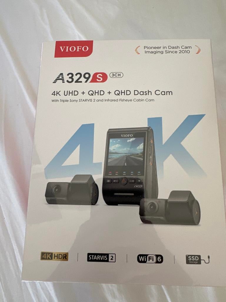 VIOFO A329S 3ch Dash Cam - Nieuw in doos, Ophalen of Verzenden, Nieuw