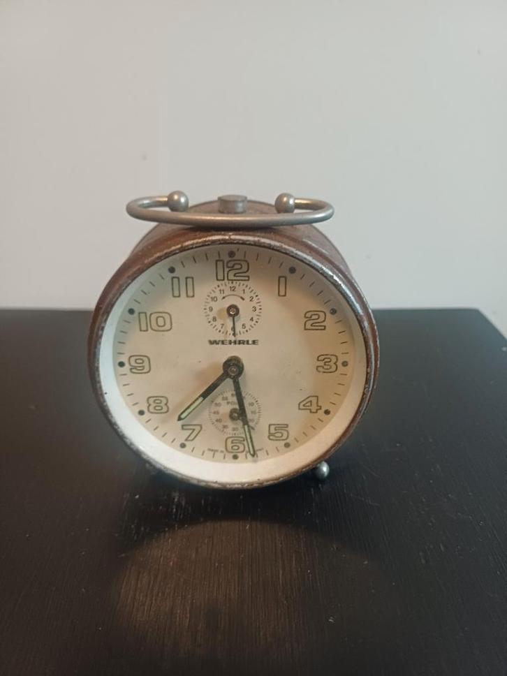 Vintage Wehrle Wekker - Charmante Retro Klok, Antiek en Kunst, Antiek | Klokken, Ophalen of Verzenden