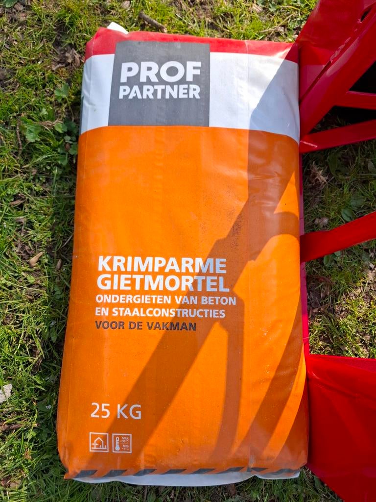 1x zak krimparme gietmortel, Ophalen, Nieuw, Overige typen