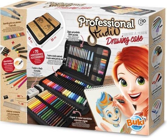 Buki - professionele teken etui tekenmap tekenen en kleuren, Hobby en Vrije tijd, Overige typen, Nieuw, Ophalen of Verzenden, Www.loods56.nl