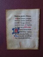 miniatuur Getijdenboek manuscript perkament 6, Italie 1400, Antiek en Kunst, Antiek | Boeken en Bijbels, Verzenden