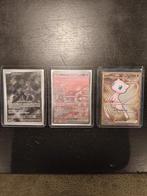 Mewtwo & Mew EX Pokémon kaarten (3 stuks), Ophalen of Verzenden, Zo goed als nieuw, Meerdere kaarten