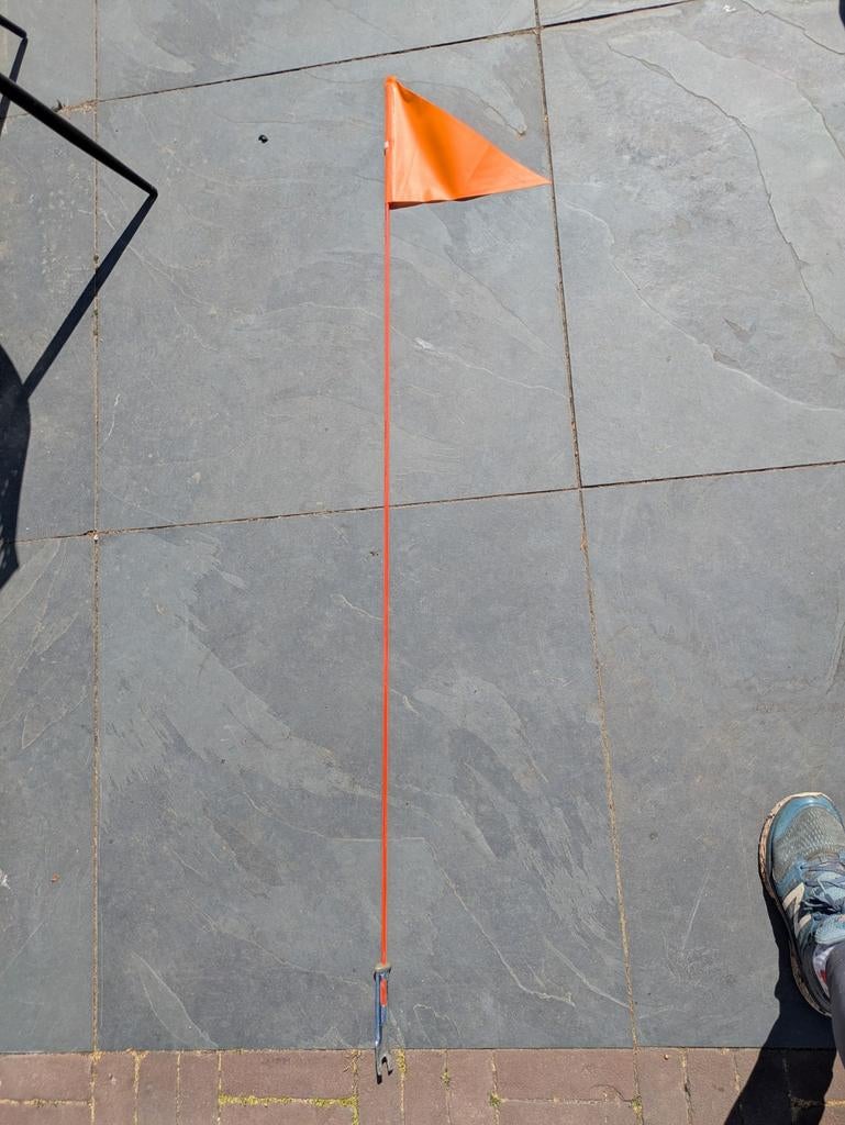 Oranje vlaggetje voor fiets of Koningsdag versiering, Ophalen, Zo goed als nieuw, Onbekend