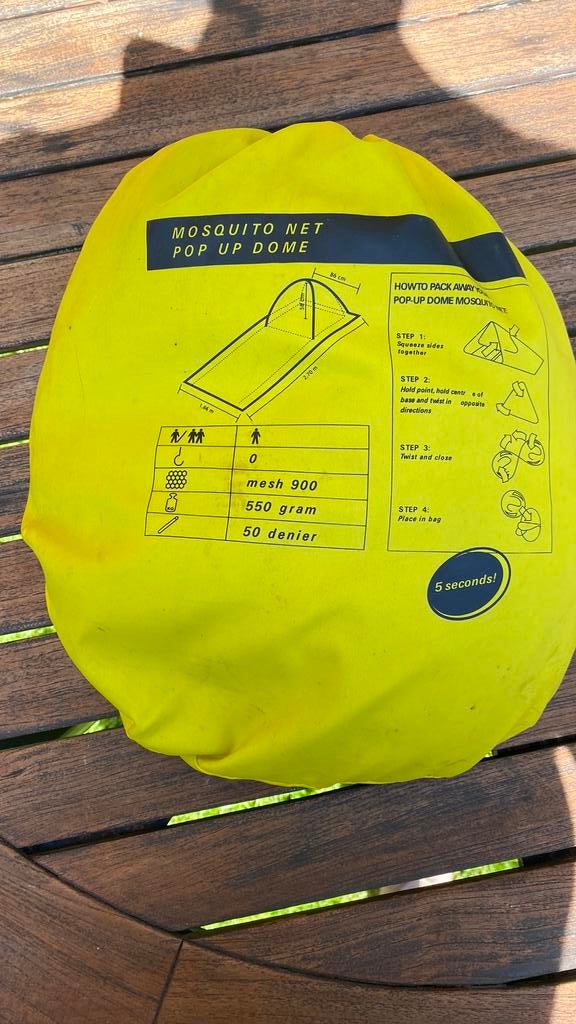 Tropicare muskietennet, Ophalen, Zo goed als nieuw