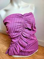 Nieuwe Loavies parse strapless top met volant Maat XL, Paars, Maat 46/48 (XL) of groter, Nieuw, Ophalen of Verzenden