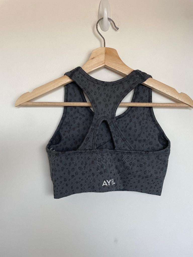 AYBL speckle cropped top charcoal S grijs zwart print, Kleding | Dames, Sportkleding, AYBL, Ophalen of Verzenden, RK BRANDS LTD