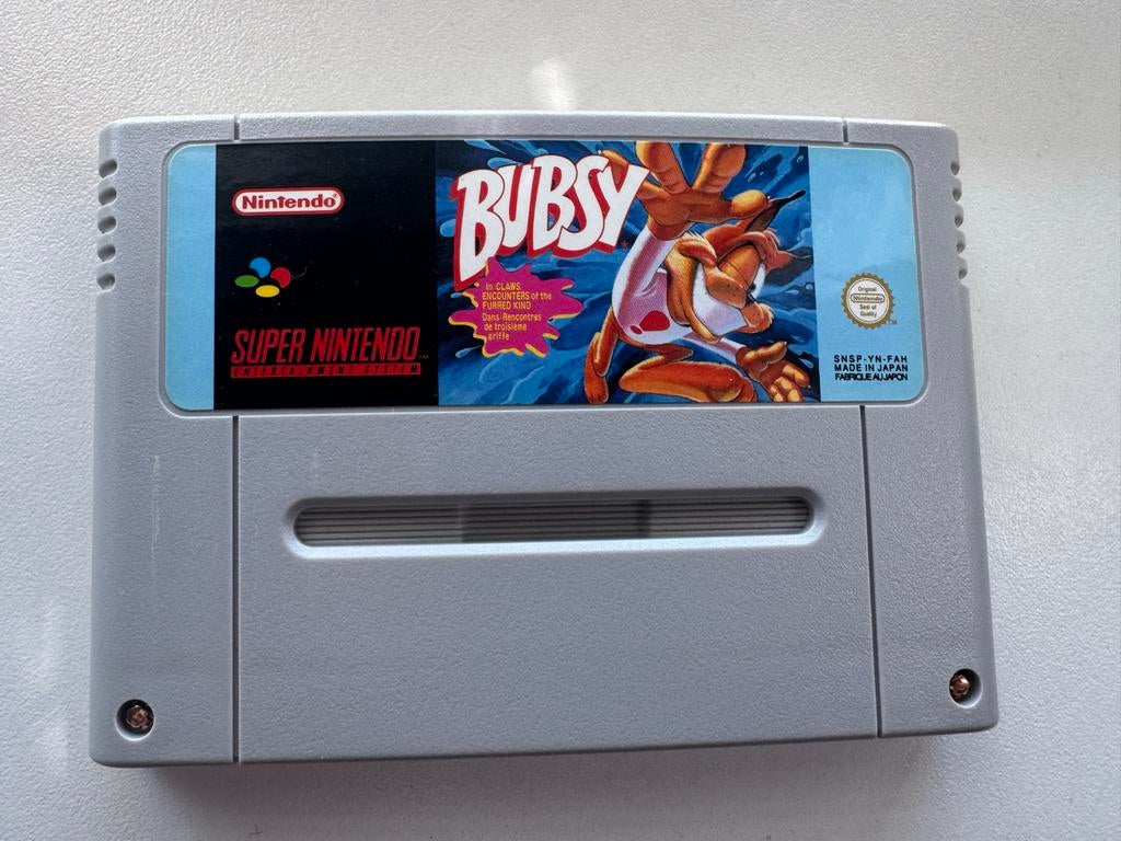 Bubsy SNES - Klassieke Platformer voor Super Nintendo, Spelcomputers en Games, Games | Nintendo Super NES, Gebruikt, 1 speler
