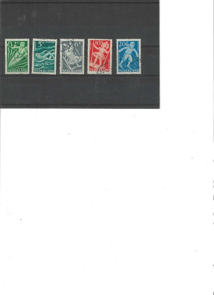 508-512 Kinderzegels. Gestempeld, Ophalen of Verzenden, Na 1940, Gestempeld