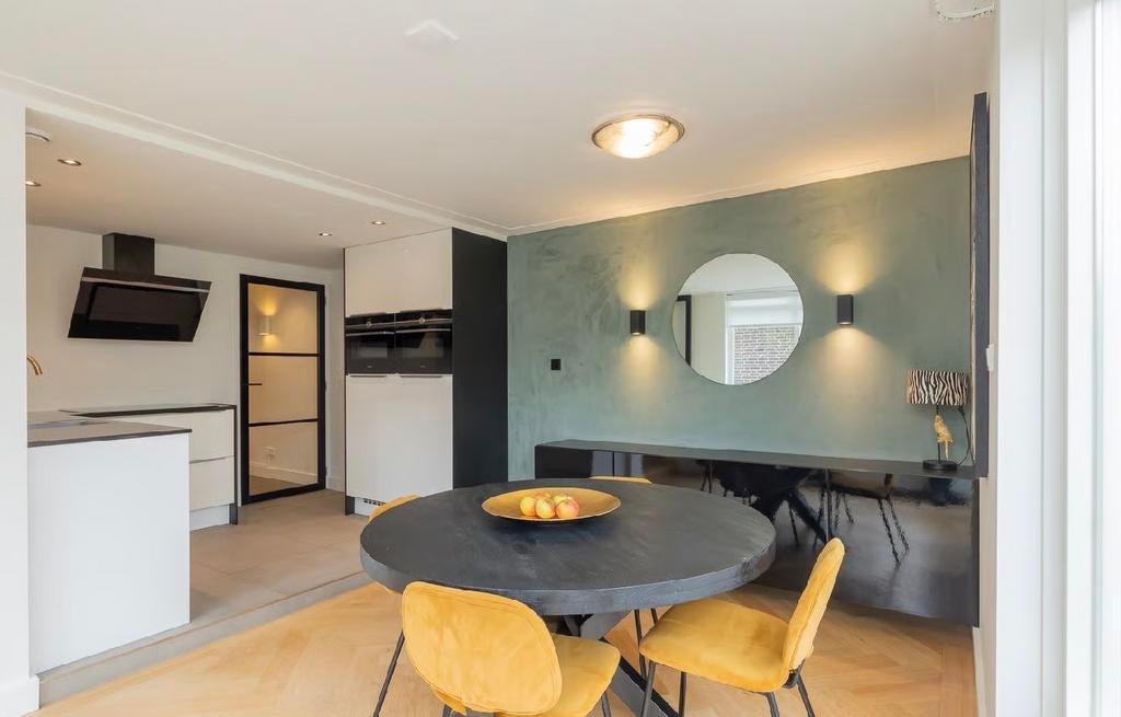 Ronde eettafel 130 cm - gaat weg i.v.m. verhuizing, Ophalen, Gebruikt, 100 tot 150 cm, Rond