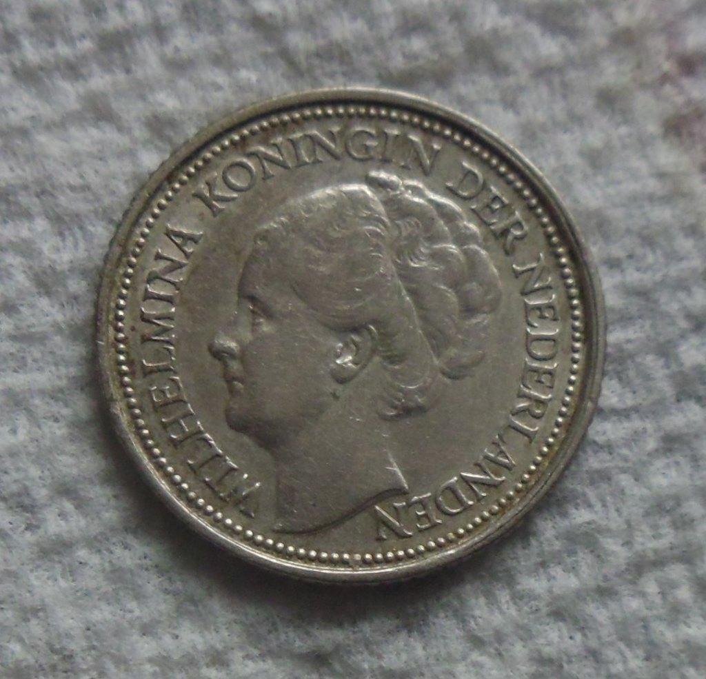 Nederland 10 cent 1935., Postzegels en Munten, Munten | Nederland, Verzenden, Zilver, 10 cent, Koningin Wilhelmina