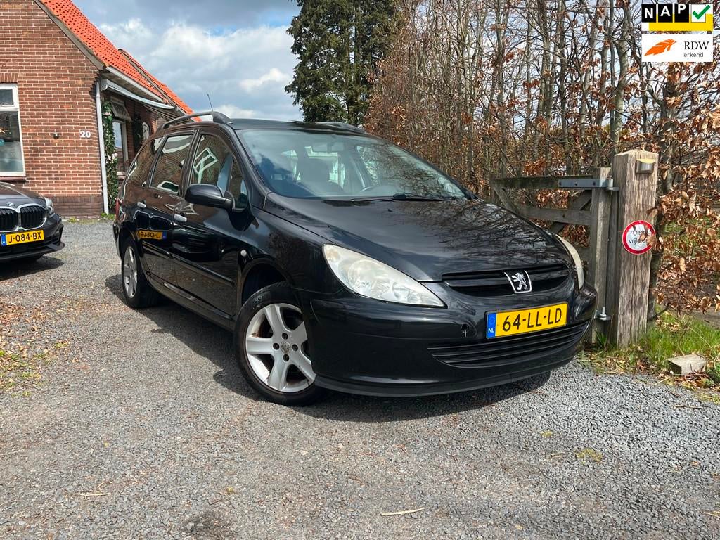 Peugeot 307 SW 2.0 16V|APK”2027|7-Zits|PANO|CLIMA|CRUISE, Voorwielaandrijving, 1330 kg, Gebruikt, Parkeersensor