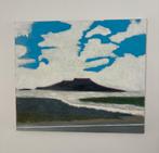 Schilderij, abstract landschap, gesigneerd ‘Albert’, Ophalen of Verzenden