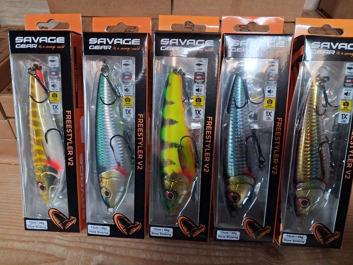 Freestyler V2 13cm/46g (Savage Gear) Stickbaits.., Watersport en Boten, Hengelsport | Roofvissen, Nieuw, Overige typen, Ophalen of Verzenden