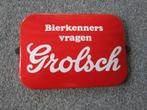 GROLSCH EMAILLE RECLAMEBORD, Ophalen, Zo goed als nieuw, Reclamebord, Plaat of Schild, Grolsch