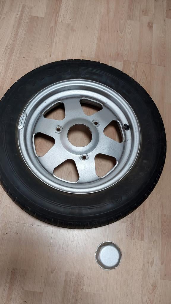 Citroen 2cv stalen velg met band, lelijke eend, geit, Ophalen, Voor, Citroën, Bumper