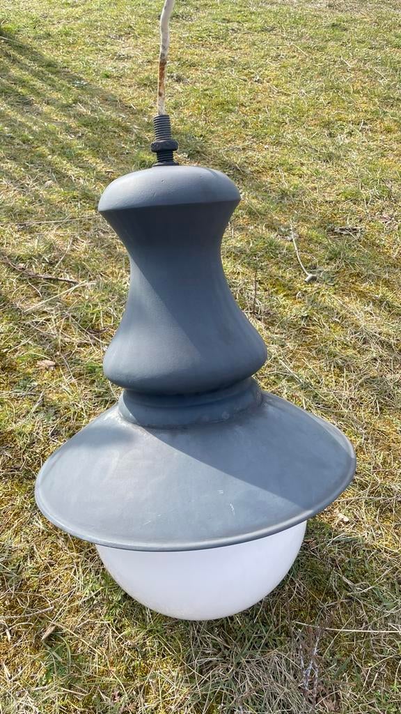 11 Witte bol buitenlampen met kap - Eenvoudig te monteren, Ophalen, Gebruikt, Overige typen, Aluminium