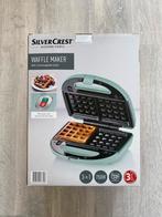 Silvercrest wafelijzer blauw, Witgoed en Apparatuur, Wafelijzers, Ophalen of Verzenden, Uitneembare platen, Zo goed als nieuw