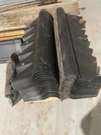 Zwarte golfplaten en nokstukken - Gebruikt, Overige materialen, Gebruikt, Zwart, Ophalen of Verzenden