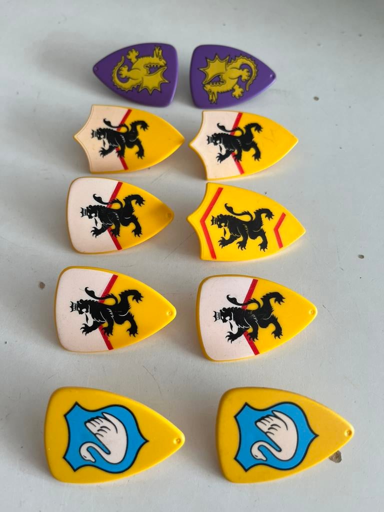 Playmobil onderdelen schild 10 stuks, Kinderen en Baby's, Speelgoed | Playmobil, Ophalen of Verzenden, Gebruikt, Los playmobil