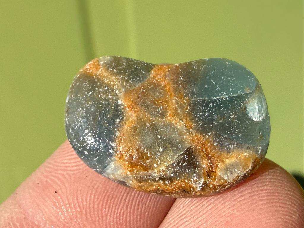 Lemurian Aquatine broekzaksteen mineralen, Verzamelen, Mineralen en Fossielen, Mineraal, Ophalen of Verzenden