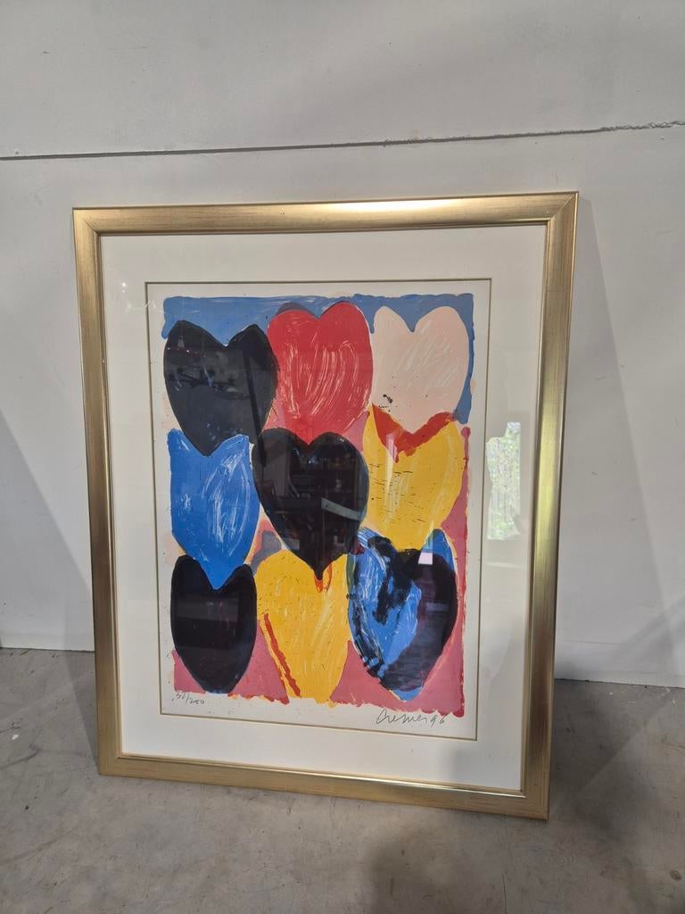 Jan cremer litho 77/200 tulpen 1996, Antiek en Kunst, Ophalen